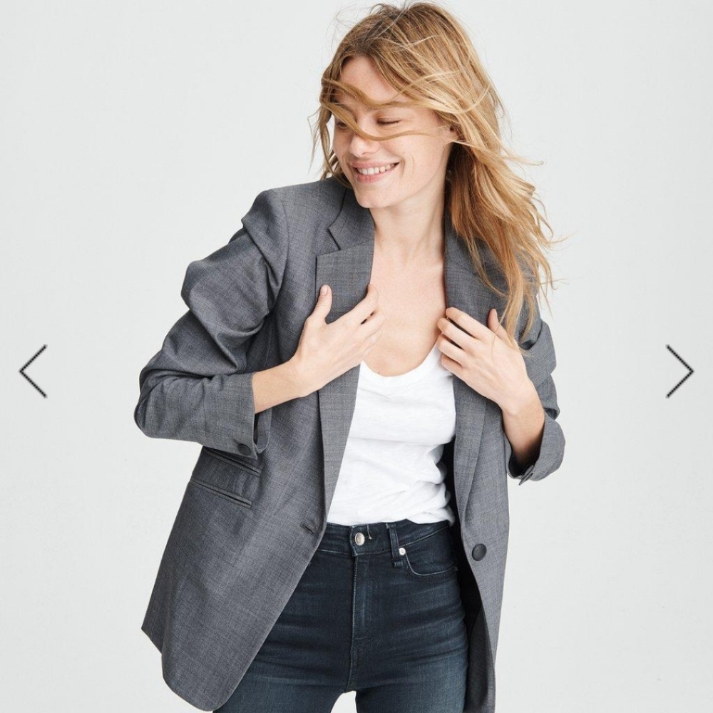 Rag & Bone Ridley Blazer Suede Trim 8/10